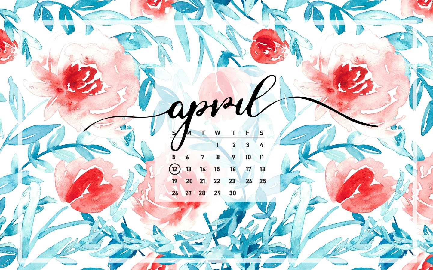 April Calendar Wallpaper 2021 1