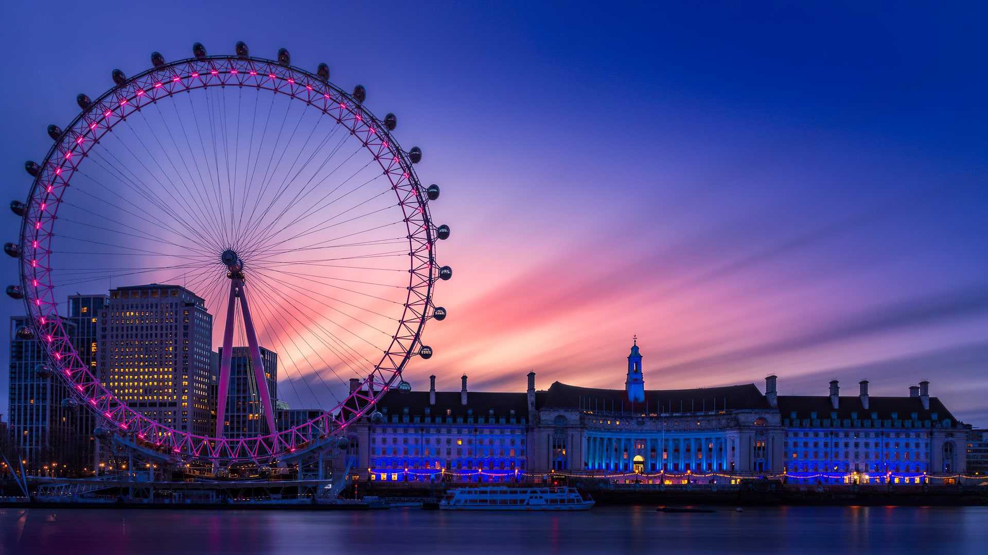 London Eye Ferris Wheel Wallpaper 1
