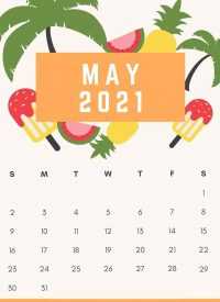 May Calendar Wallpaper 2021 2