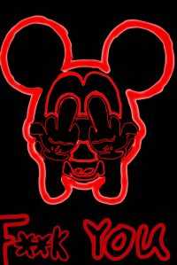 Mickey Mouse Middle Finger Wallpaper 8