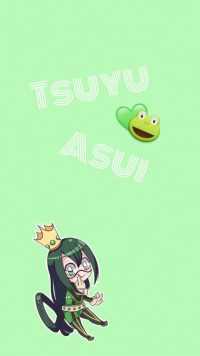 Minimalist Tsuyu Asui Wallpaper 1