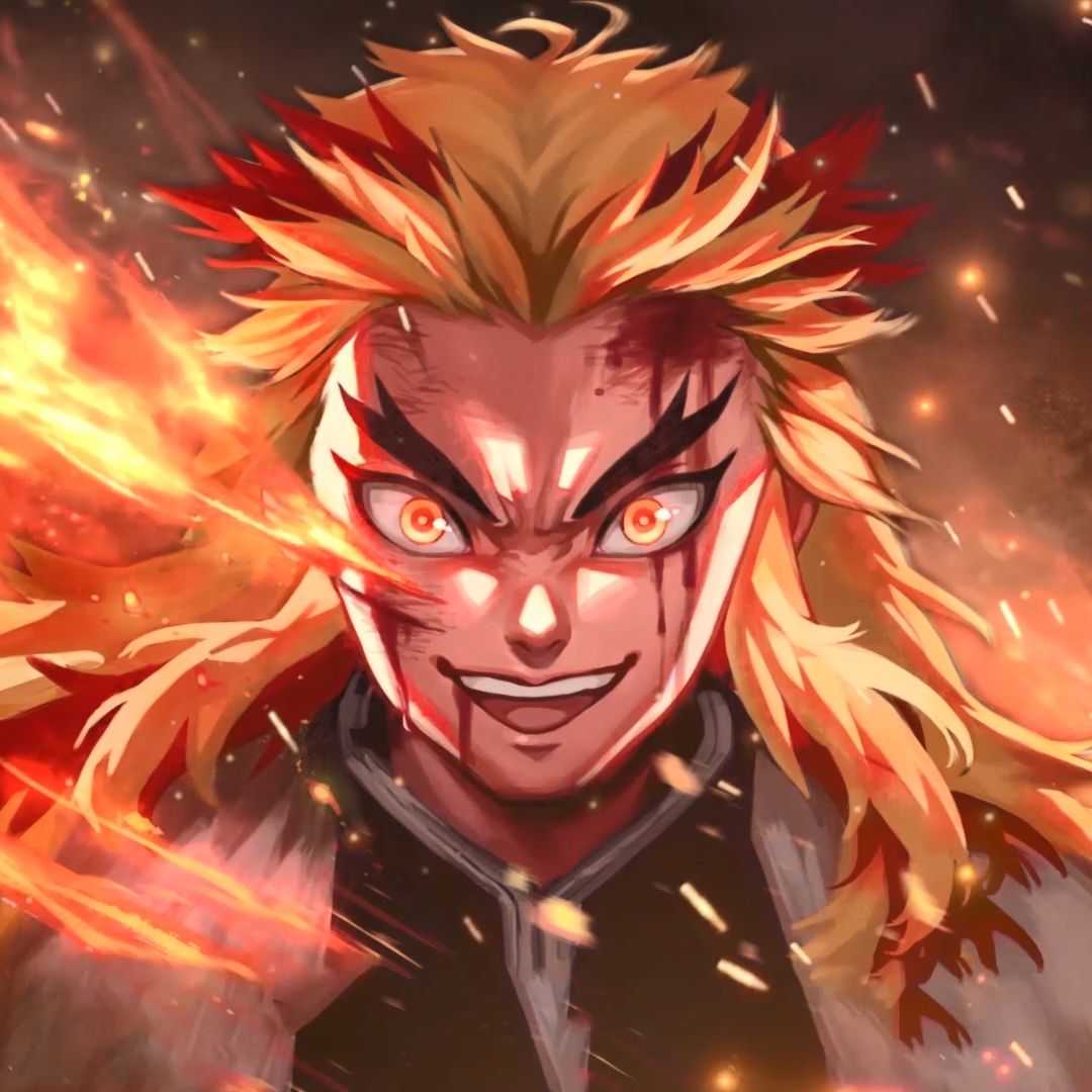 demon slayer kyojuro rengoku with yellow hair with red on kyojuro rengoku demon slayer hd wallpapers