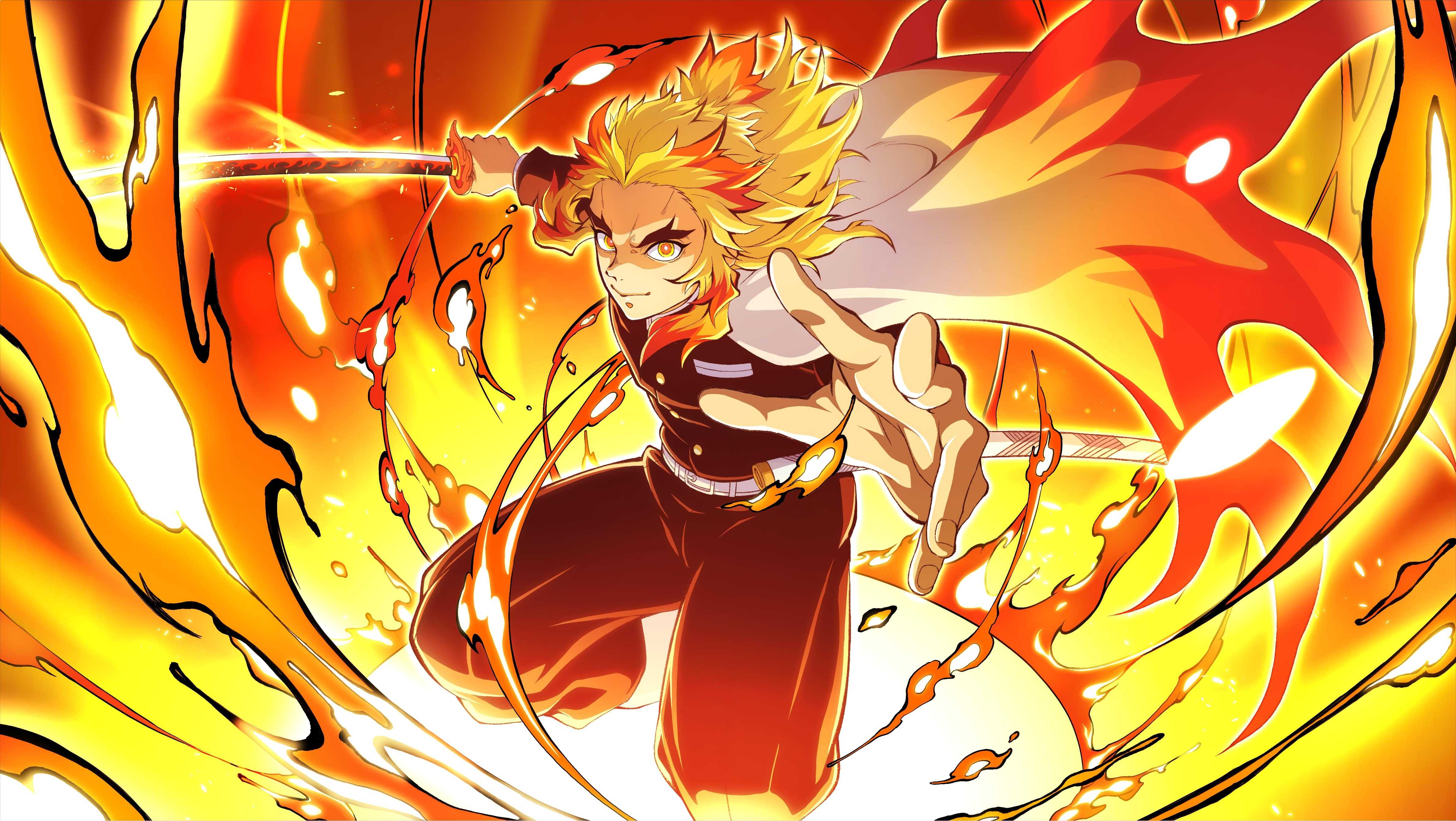 Rengoku Wallpaper 4K - KoLPaPer - Awesome Free HD Wallpapers