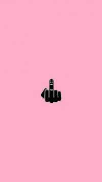 iPhone Middle Finger Wallpaper 1