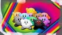 Colorful Kirby Wallpaper 3