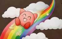 Kirby Rainbow Wallpaper 1