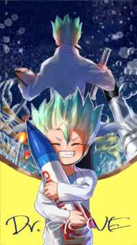 Minimalist Senku Wallpaper 2