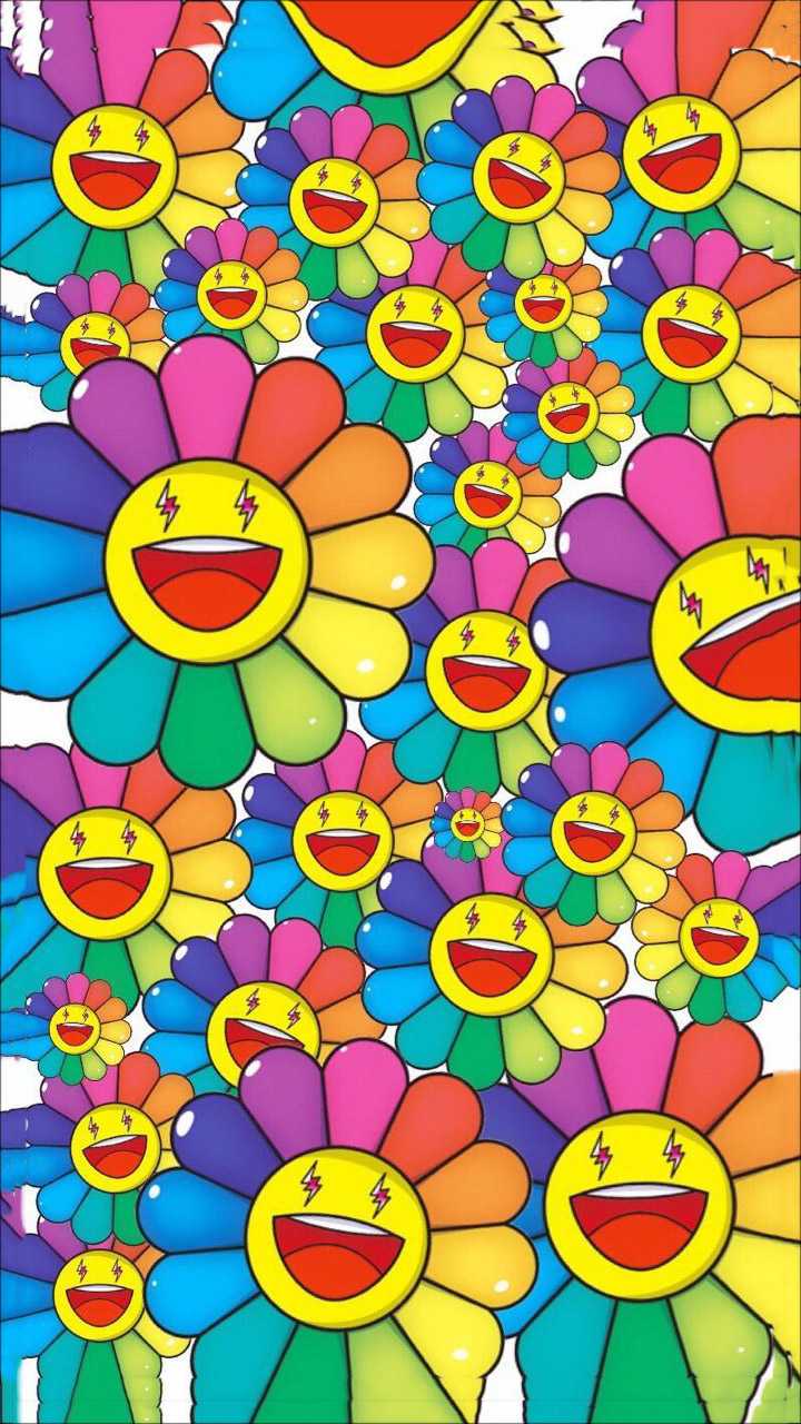 Murakami Flower Wallpapers Kolpaper Awesome Free Hd Wallpapers