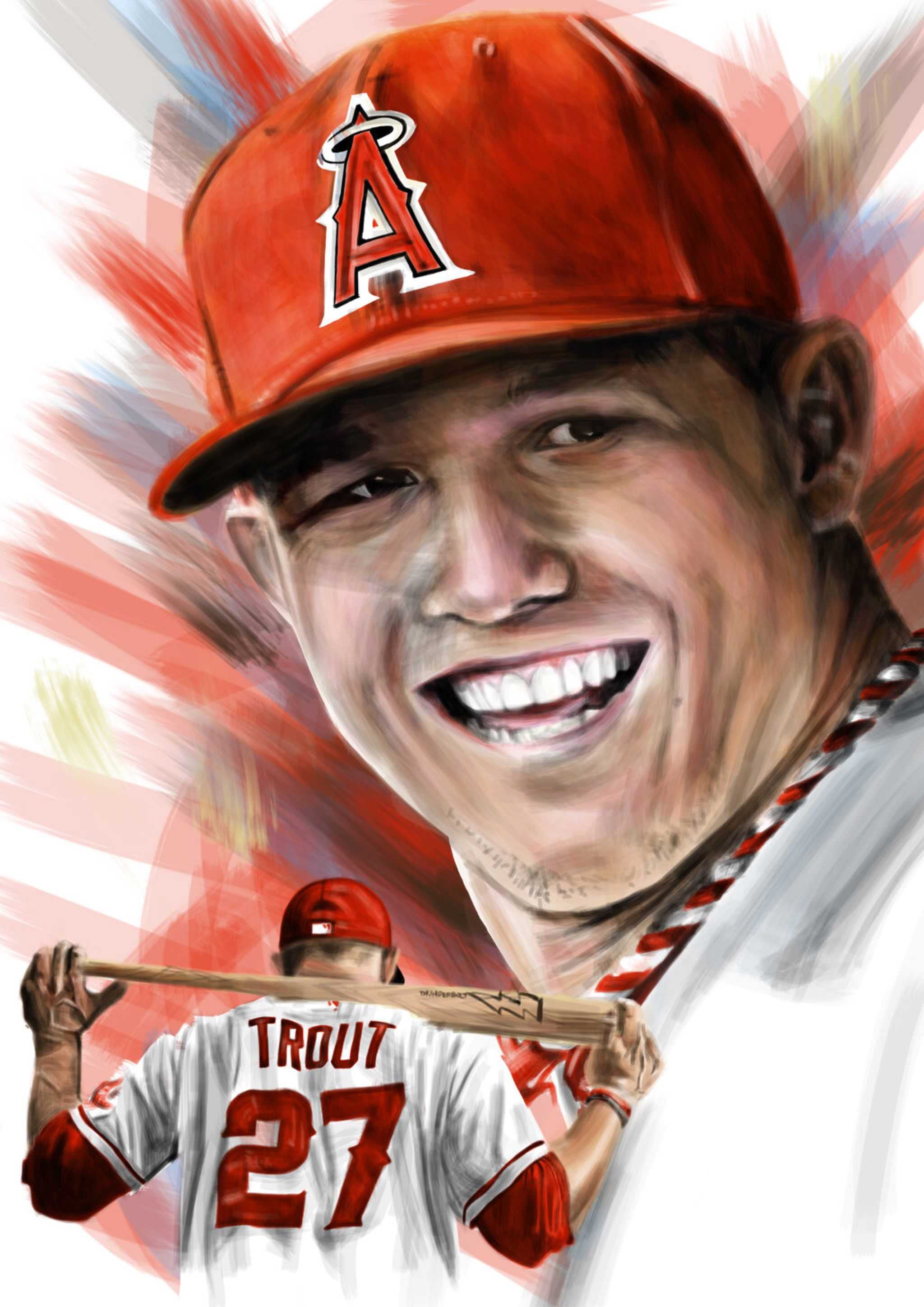 Wallpaper Mike Trout 1