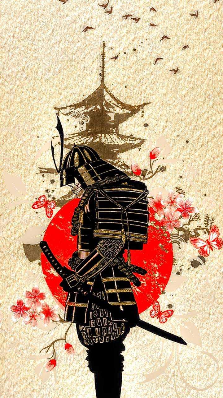iPhone Samurai Wallpaper 1