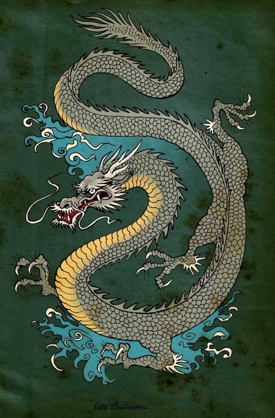 Japanese Dragon Wallpaper 1