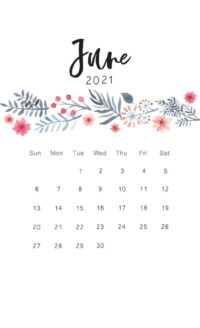 June Calendar 2021 Wallpapers 4