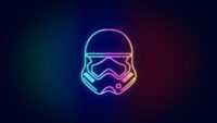 Neon Stormtrooper Wallpaper 2