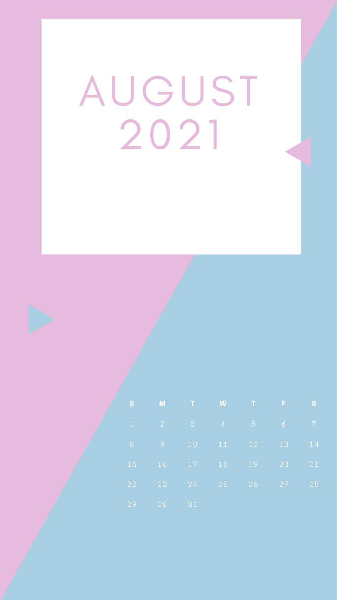 2021 August Calendar Wallpaper 1