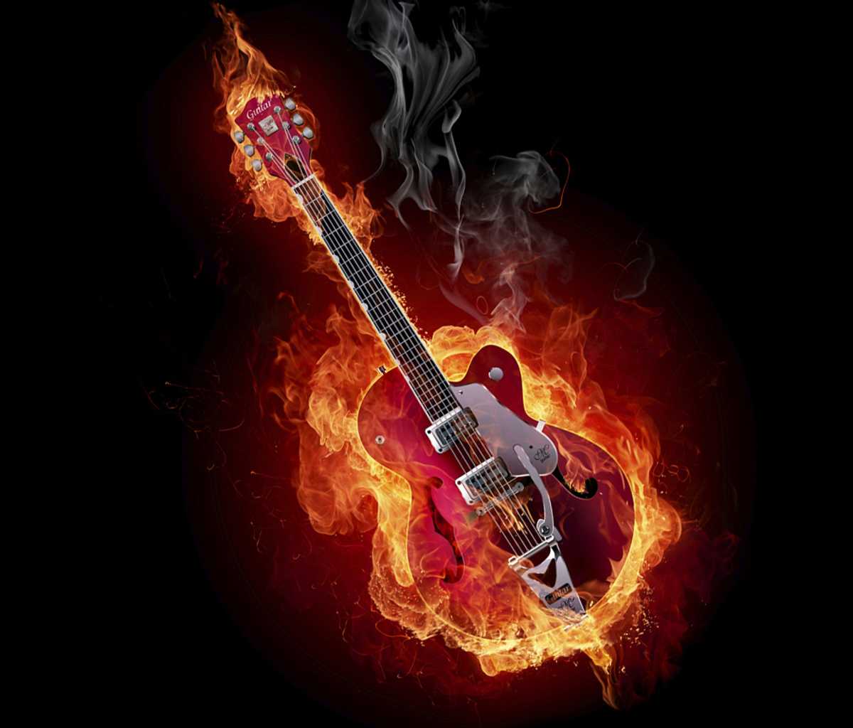 Рок гитара слушать. Гитара в огне. Рок гитара. Огненная гитара. Электрогитара.