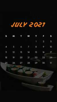 July Calendar 2021 Wallpaper 6