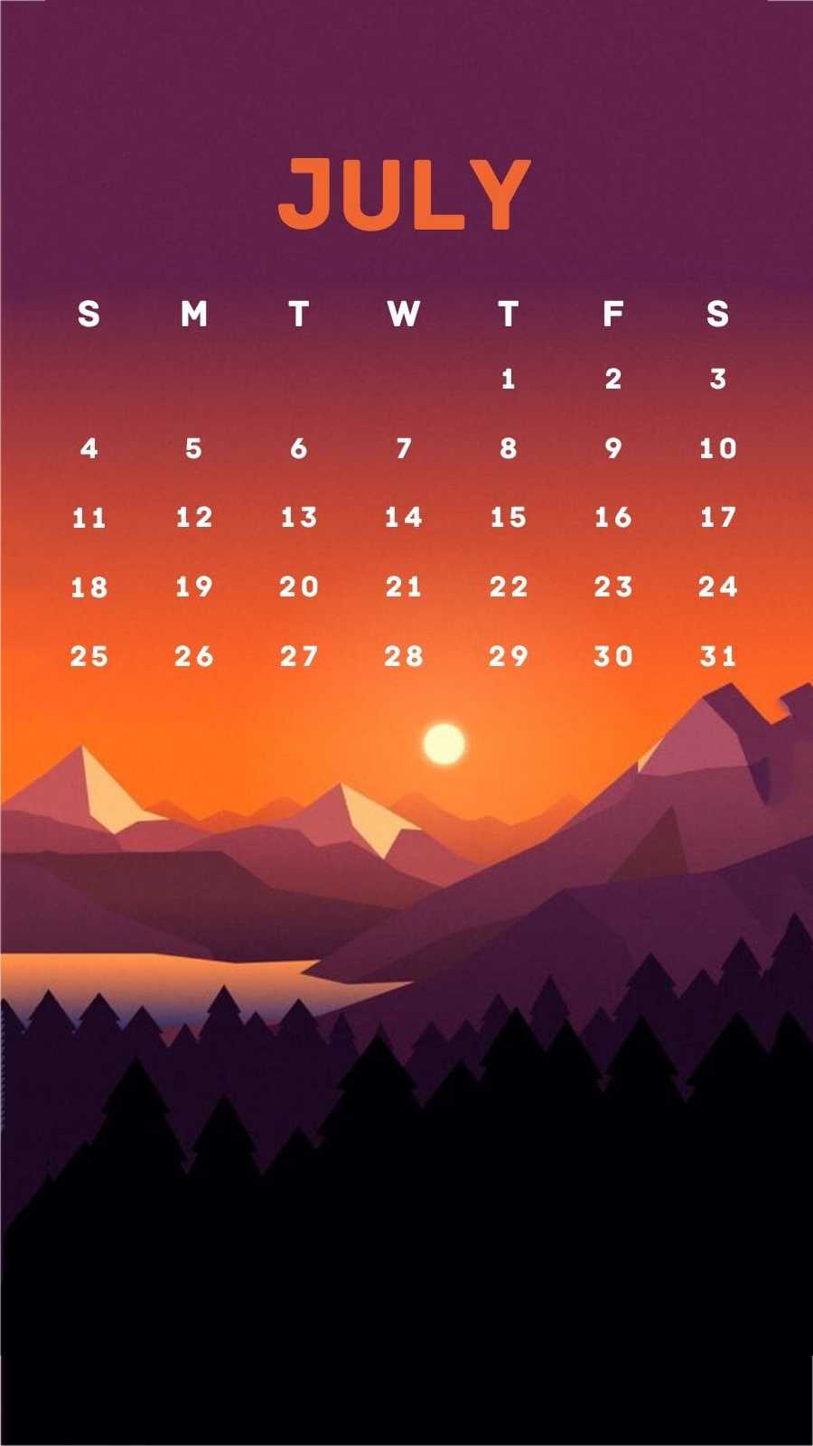 July Calendar Wallpaper 2021 1