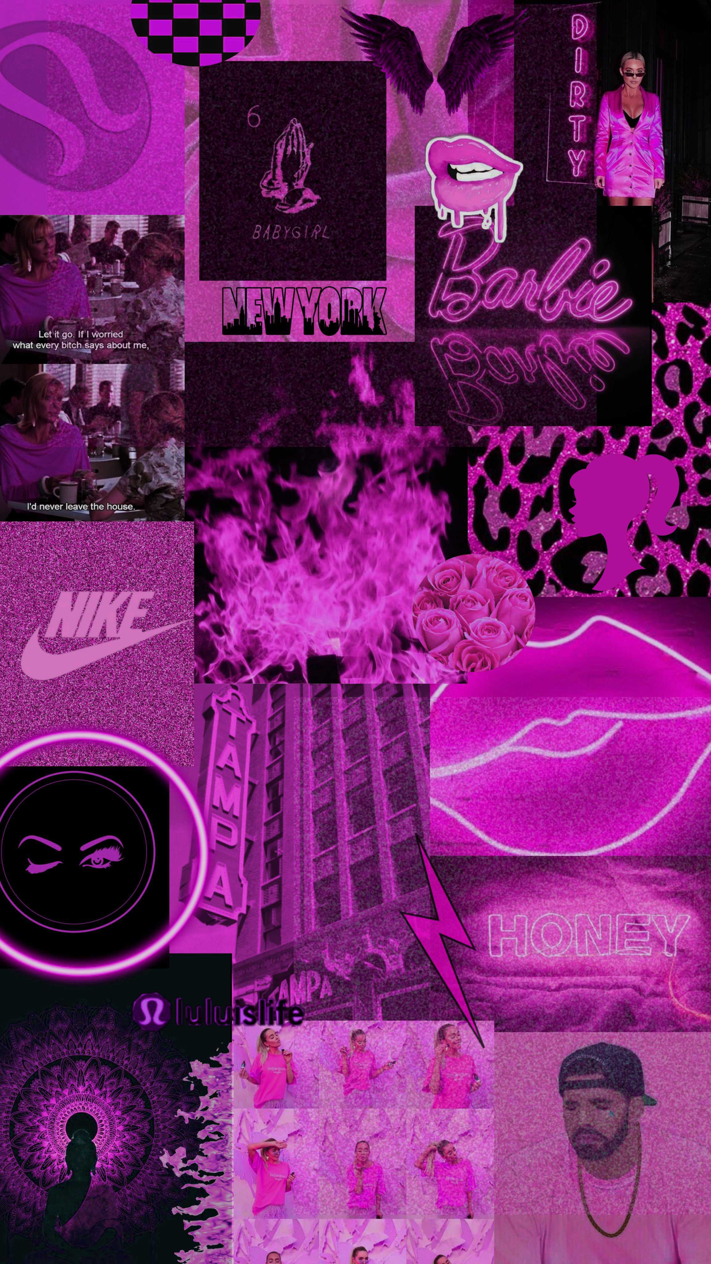Hot Pink Aesthetic Background 1
