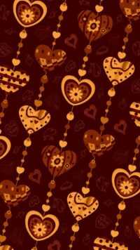 Brown Heart Wallpaper 4