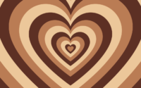 Desktop Brown Heart Wallpaper 4