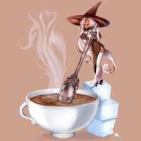 Latte Cookie Background 5