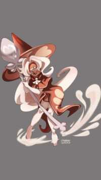 Latte Cookie Background 6