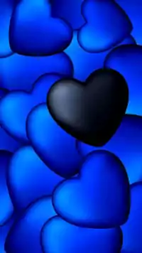 4K Blue Heart Wallpaper 7