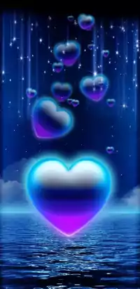 HD Blue Heart Wallpaper 8