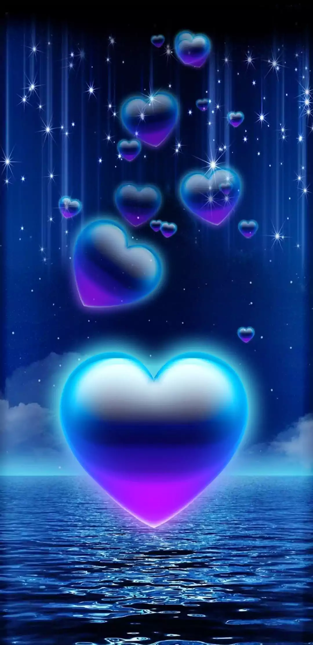 HD Blue Heart Wallpaper 1