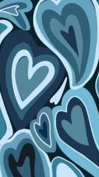 Blue Heart Background 5