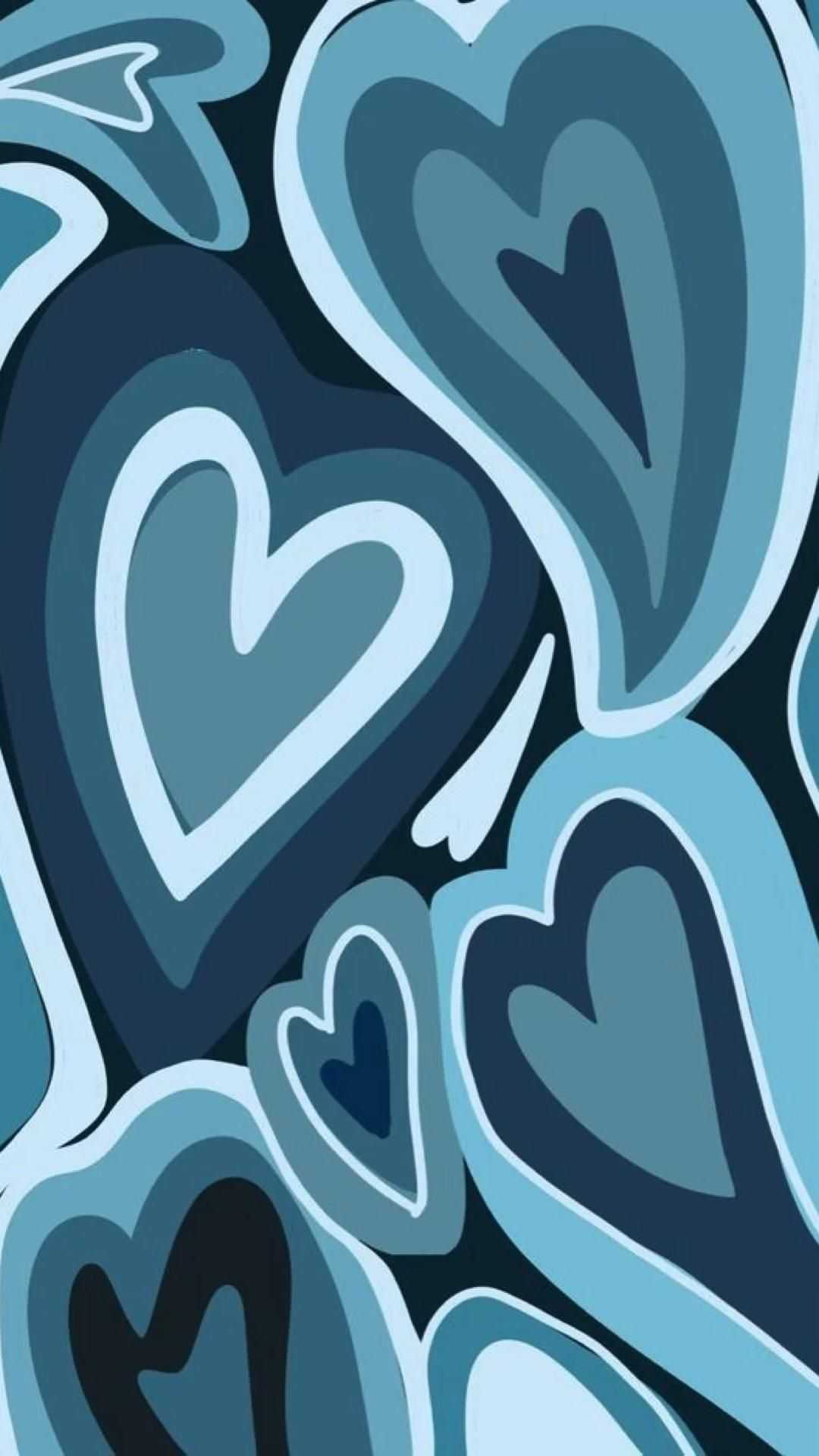 Blue Heart Background 1