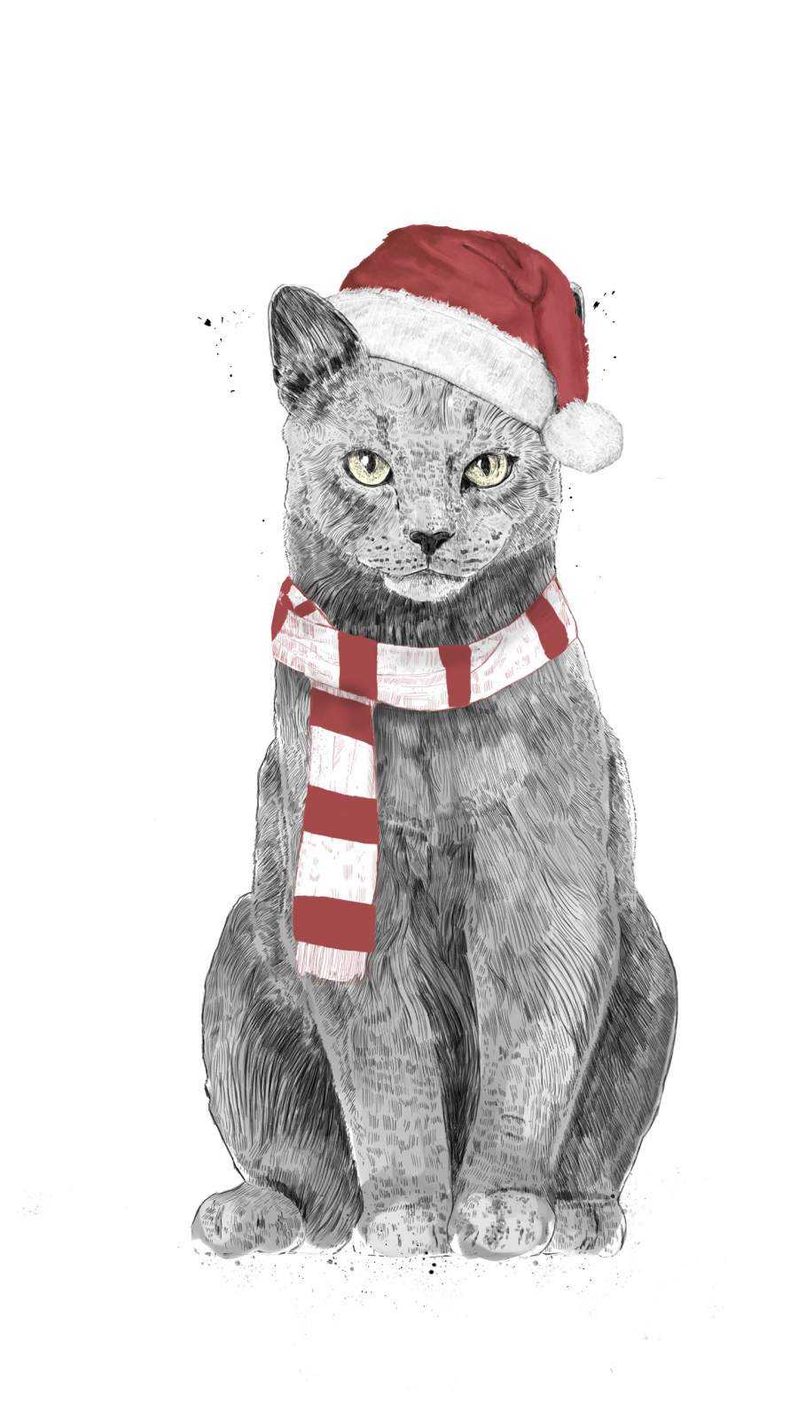Christmas Cat Wallpaper 1