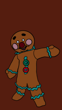Desktop Gingerbread Man Wallpaper 2