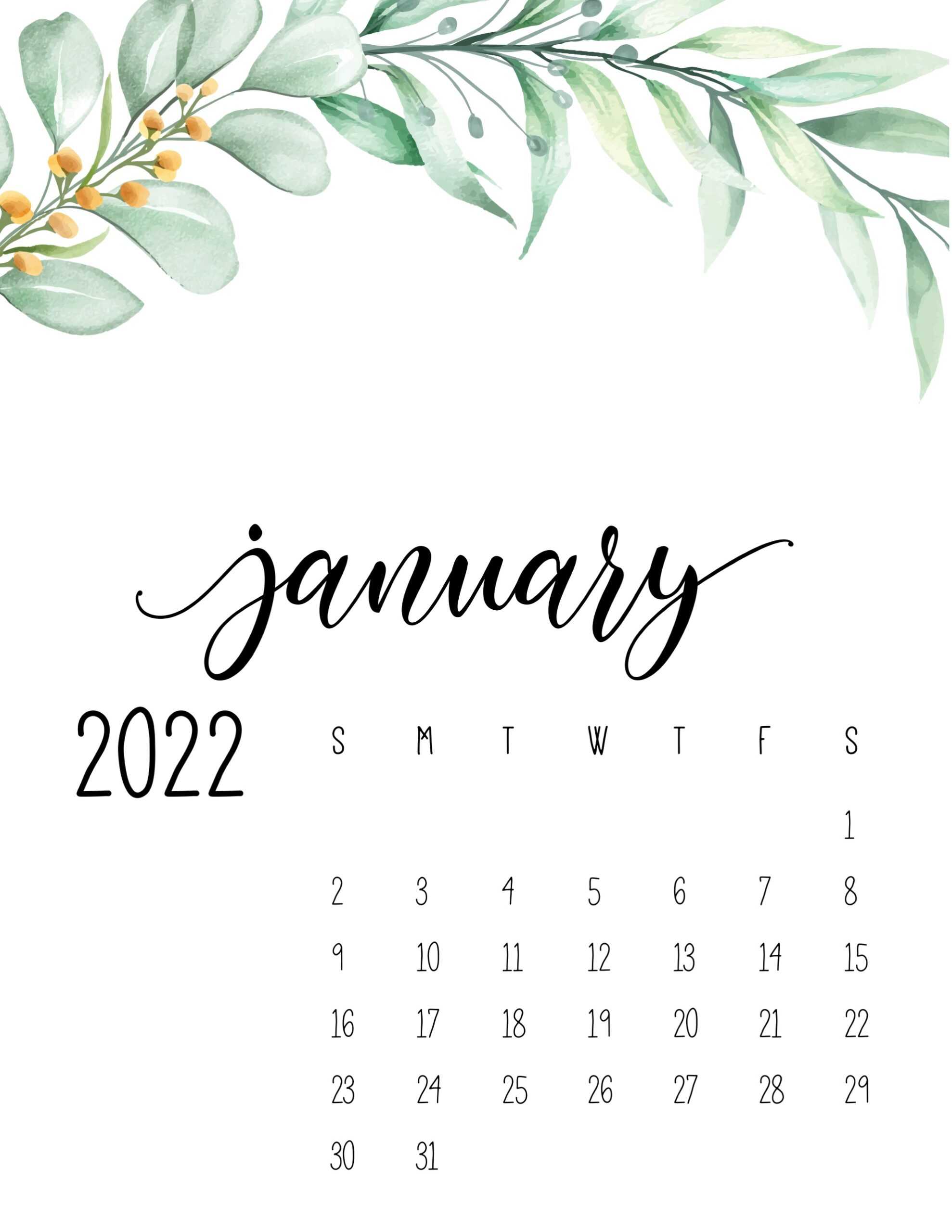 January 2022 Wallpaper 1