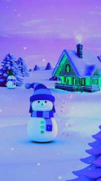 Snowman Background 9