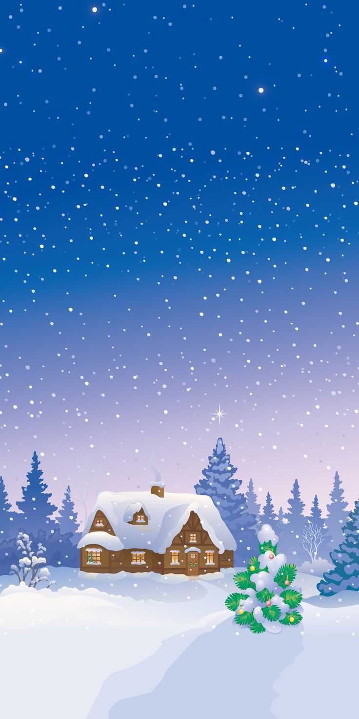 Snowy Christmas Wallpaper 1