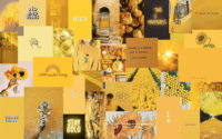 Desktop Yellow Aesthetic Wallpaper 3