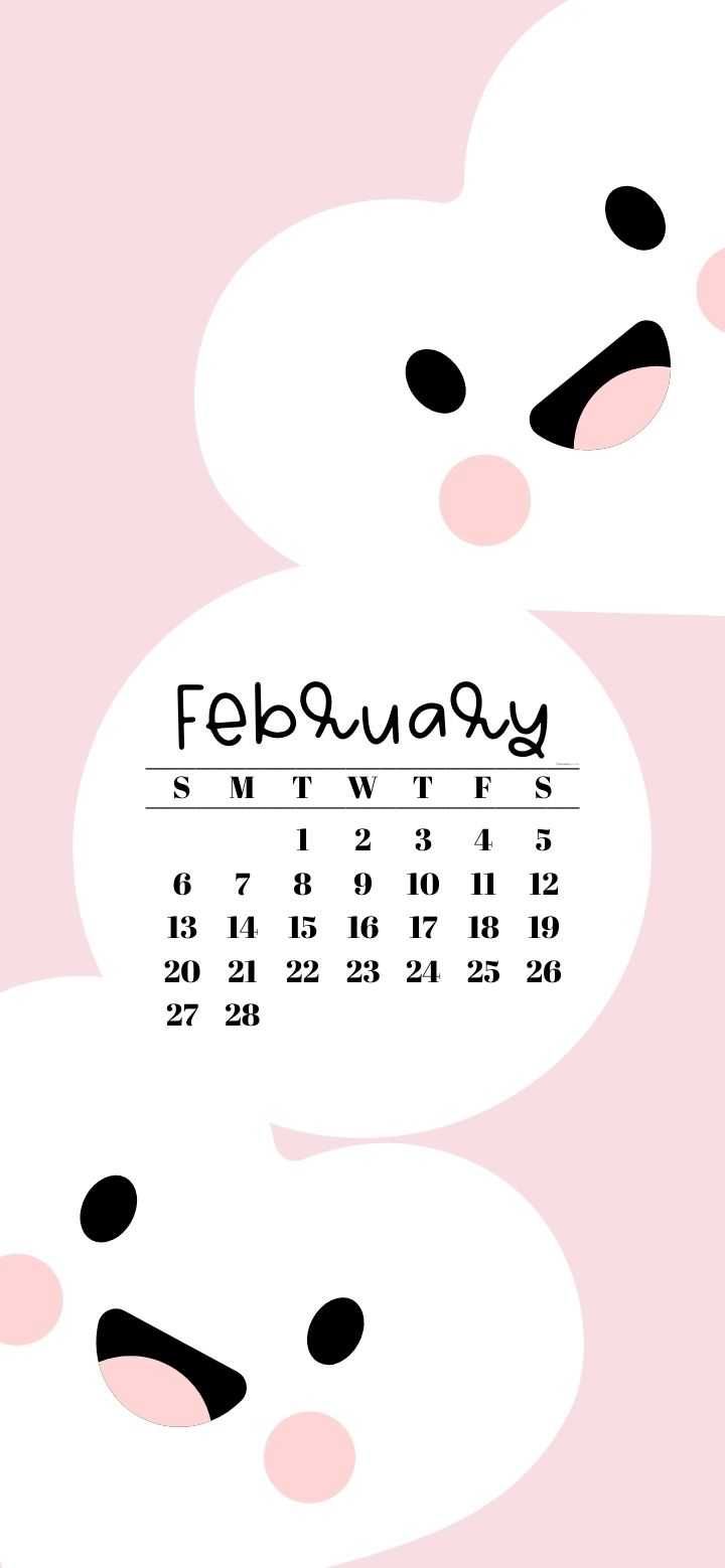 2022 February Calendar Wallpaper 1
