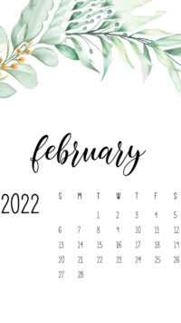 February 2022 Calendar Wallpaper 8