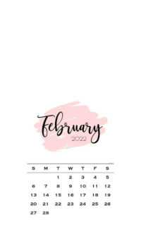 February Calendar Wallpaper 2022 4