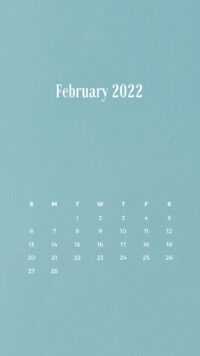 February Calendar Wallpaper 2022 1