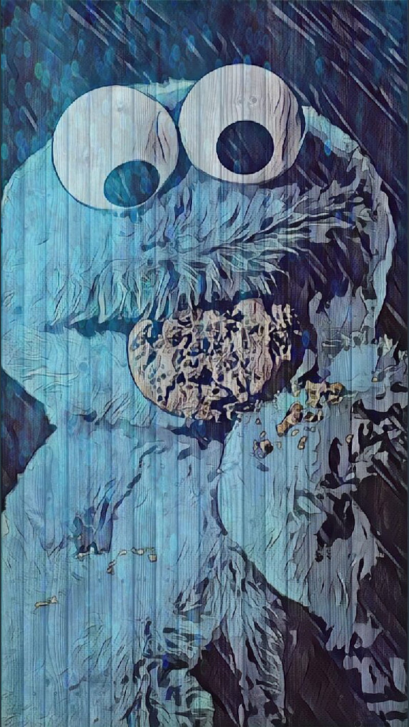 4K Cookie Monster Wallpaper 1
