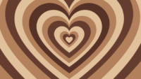 Brown Hearts Desktop Wallpaper 3