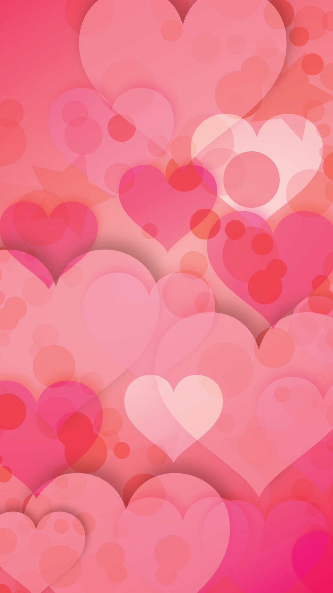 Pink Heart Wallpaper 1