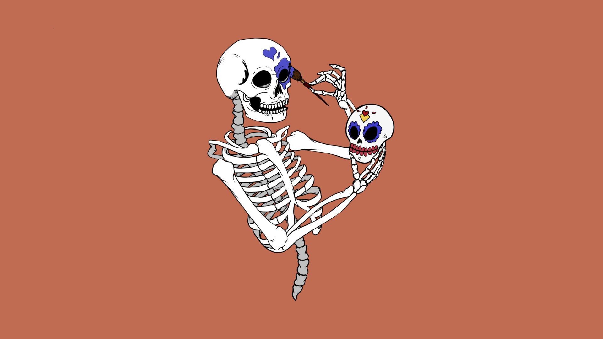 Skeleton Desktop Wallpaper 1
