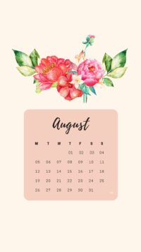 August Calendar Wallpaper 9
