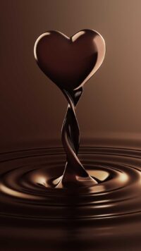 Brown Hearts Wallpaper 2