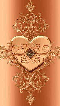 Brown Hearts Wallpaper 4