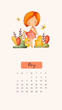 May Calendar Wallpaper 2024 3