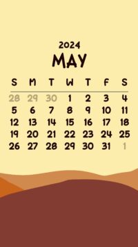 May Calendar Wallpaper 2024 7